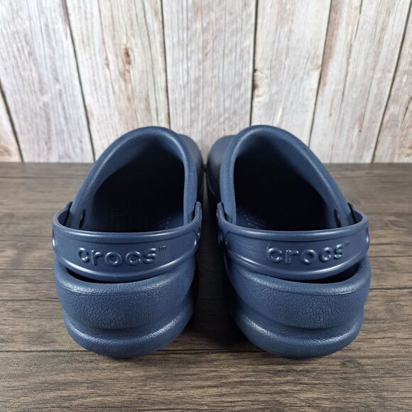 Crocs Bistro Work Slip On Clog Men's Sz 12 Navy (NWOB) - Picture 4 of 9